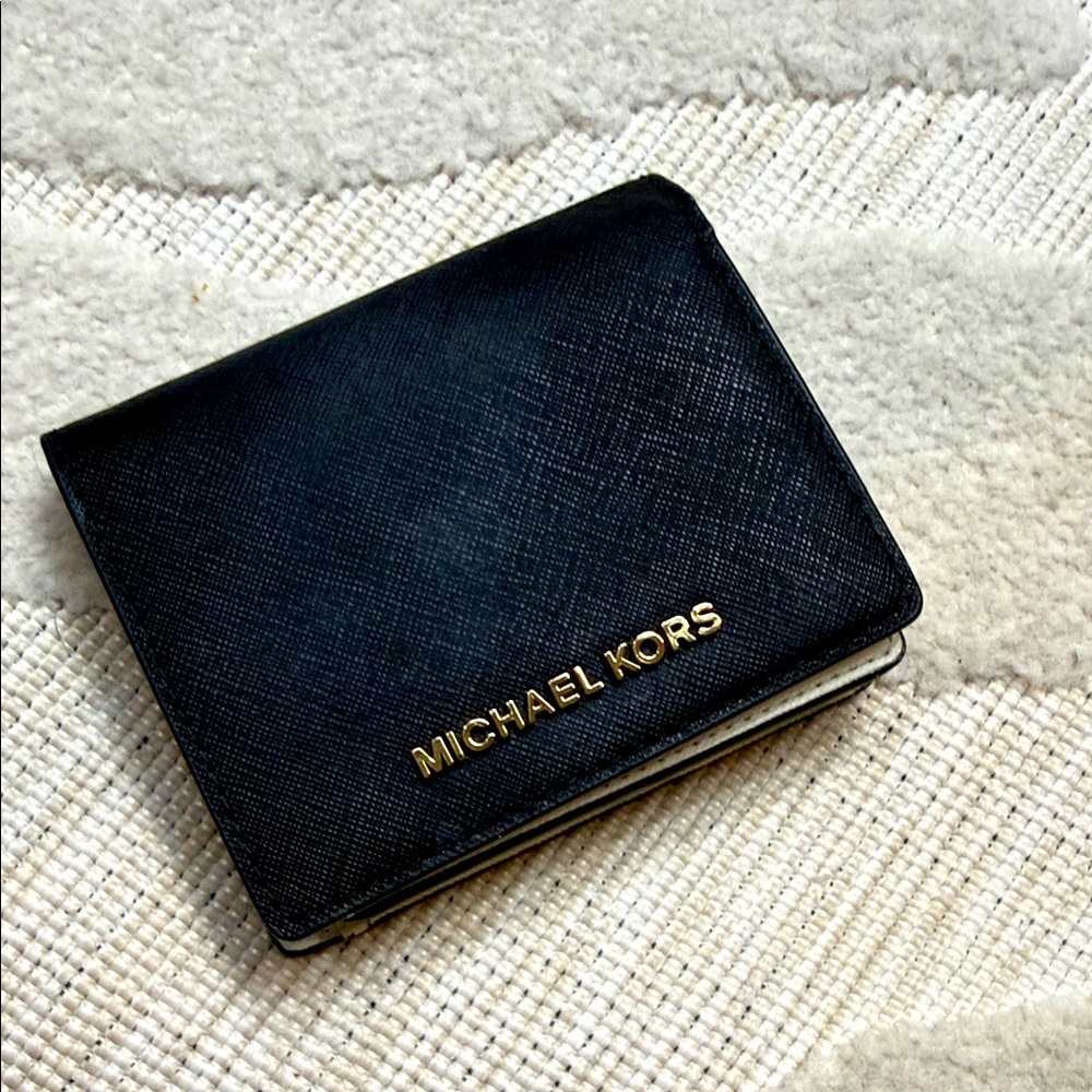 Michael Kors Black Leather Card Holder